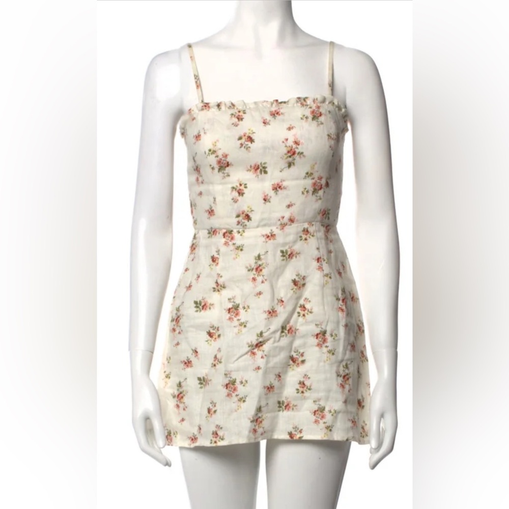 COPY - Reformation floral linen dress .
